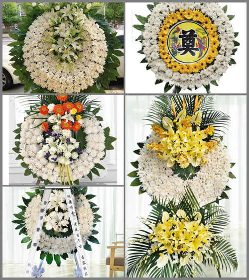 山东青岛即墨市金口镇高家荒村花圈速递